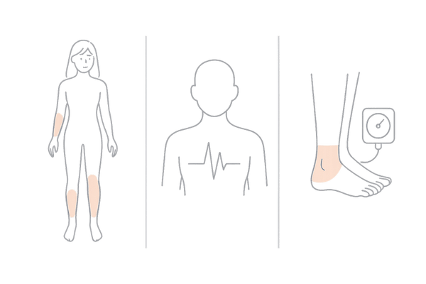 ミノキシジル内服の主な副作用と注意ポイントの図解（女性向け）