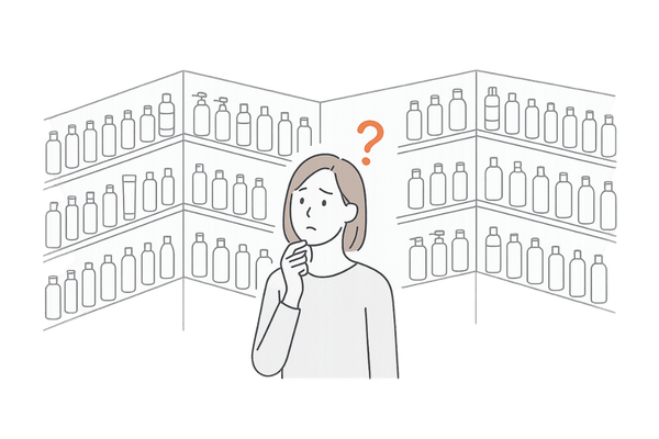 女性育毛剤選び迷路イメージ