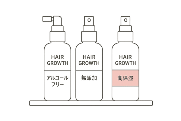 低刺激育毛剤3種類