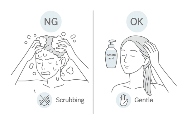要注意なシャンプー習慣のNG/OK比較(頭皮ダメージを避けるポイント)