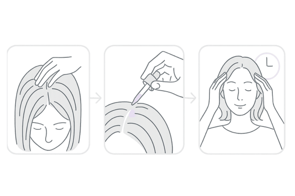 外用薬（ミノキシジル）の正しい塗布手順3ステップ