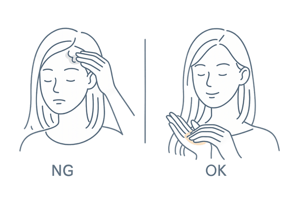 ワックスは根元NG・中間~毛先に付ける正しい使い方(女性の薄毛対策)
