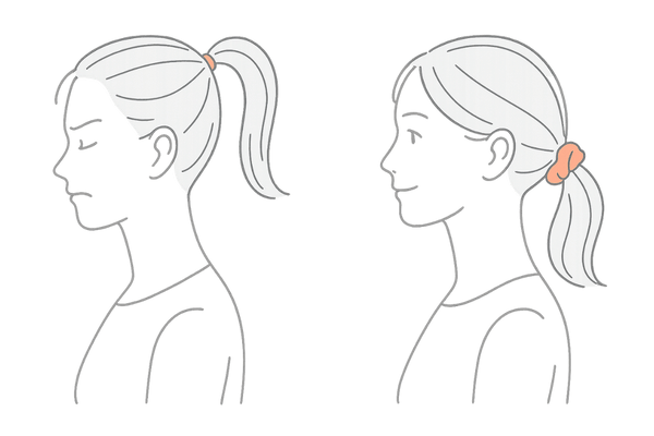ロングヘアのやさしい結び方とヘアアクセ選び|産後の抜け毛対策イメージ