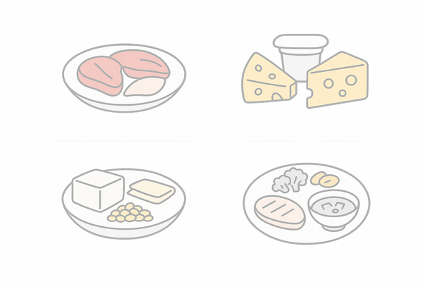 リジンが多い食品の例（肉・魚・乳製品・大豆など）バランス良く摂るコツ