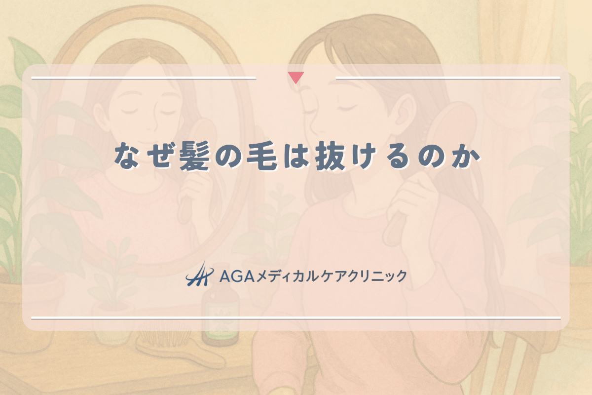 なぜ髪の毛は抜けるのか｜女性の抜け毛メカニズムと対策