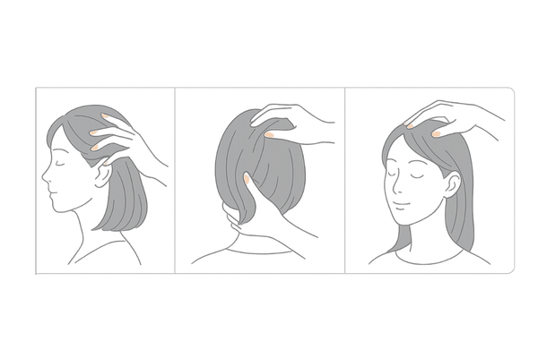 更年期の薄毛対策に役立つ頭皮マッサージの基本(3ステップ)