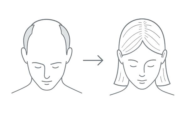 男性AGAと女性FAGAの進行パターン比較｜M字・O字と女性びまん性脱毛