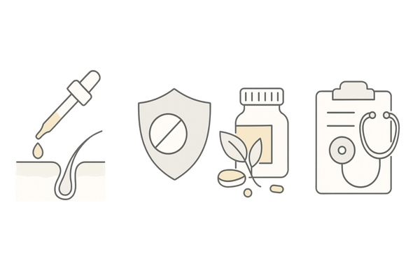 女性に安全な薄毛治療の選択肢｜ミノキシジル外用・スピロノラクトン・栄養ケア・医師相談