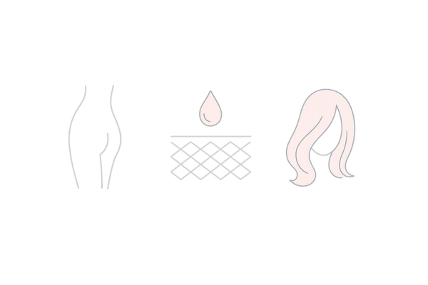 エストロゲンが多い女性の身体的特徴イメージ|体型・肌・髪の傾向