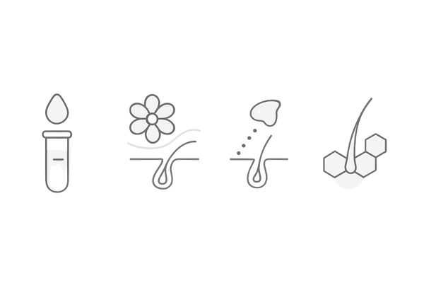 女性の薄毛原因を特定するホルモン検査の図解（E2・FSH/LH・テストステロン・採血と検査タイミング）