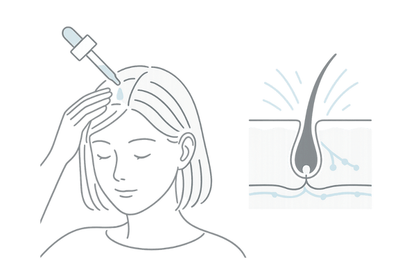 ミノキシジル外用薬は頭皮に直接作用し全身への負担が少ないイメージ