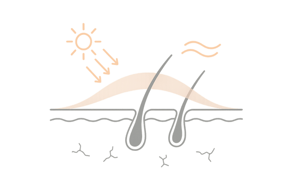 バリア機能低下で外部刺激に弱い産後頭皮