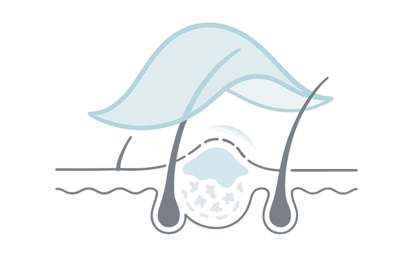 抗炎症成分で頭皮の赤みやかゆみをしずめるイメージ