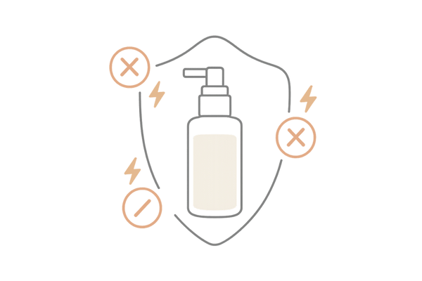 敏感頭皮タイプ向けの低刺激・無添加処方イメージ