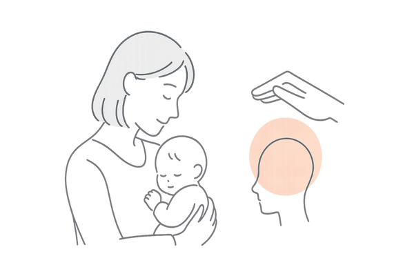 授乳期でも安心して使える頭皮ケアのイメージ