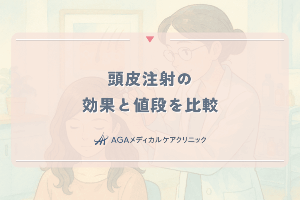 女性の薄毛治療、頭皮注射（PRP・メソセラピー）の効果と値段を比較