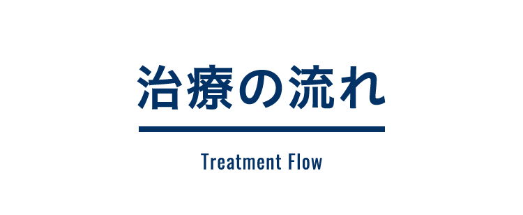 治療の流れTreatment Flow