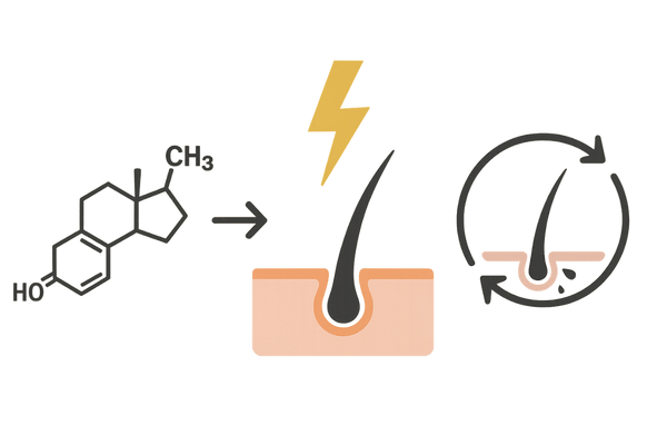 プロペシア中止後に上昇するDHT濃度と髪への悪影響