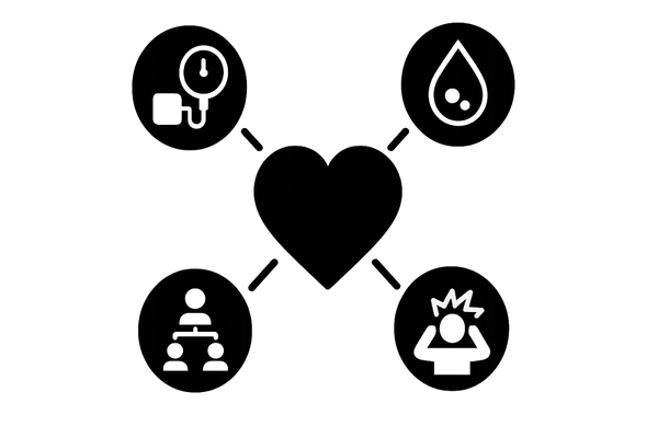 プロペシアによる胸痛のリスク要因を示すイメージ