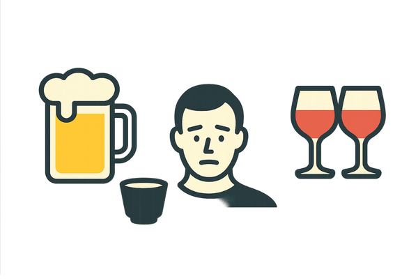 プロペシア服用中に推奨される飲酒量の目安イメージ