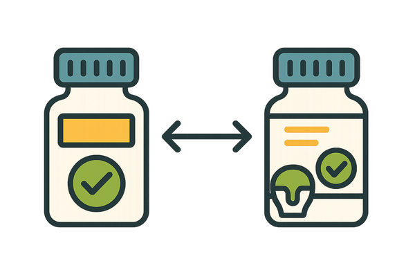 プロペシア先発品と後発品の効果・安全性比較イメージ