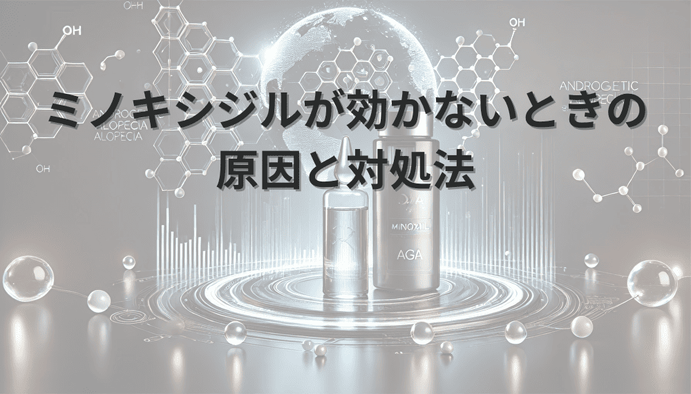 ミノキシジルが効かないときの原因と対処法を考える