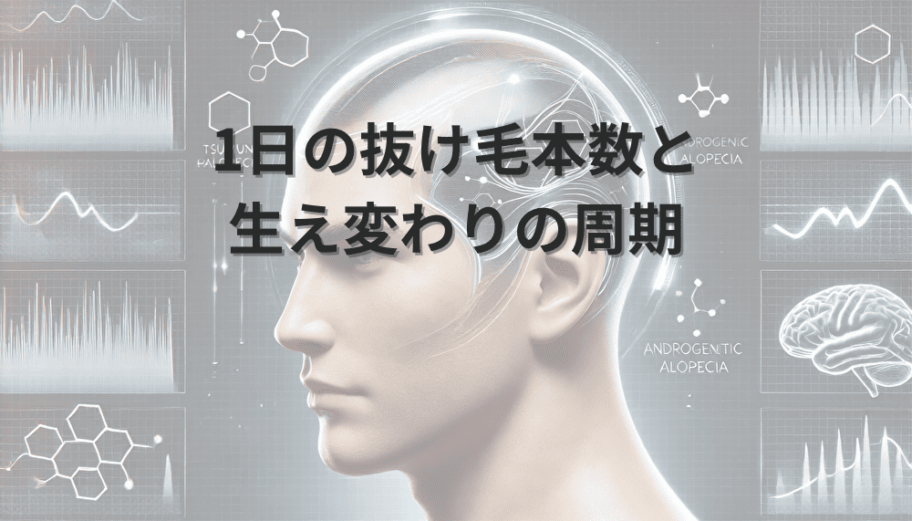 1日の抜け毛本数と生え変わりの周期について解説