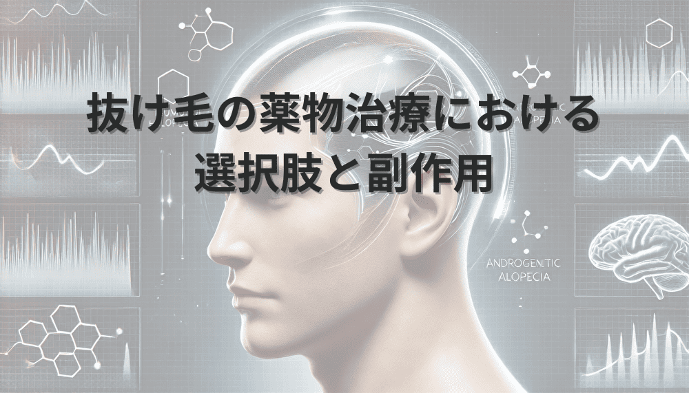 抜け毛の薬物治療における選択肢と副作用について