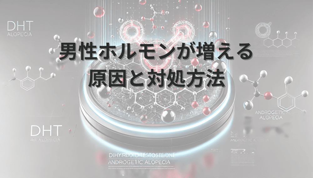 男性ホルモンが増える原因と対処方法