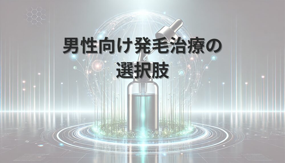 男性向け発毛治療の選択肢|内服薬と外用薬の使い分け