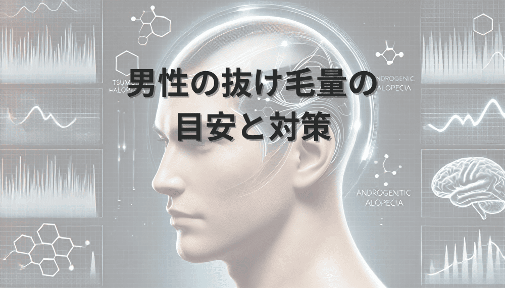 男性の抜け毛量の目安と対策|1日に抜ける髪の量