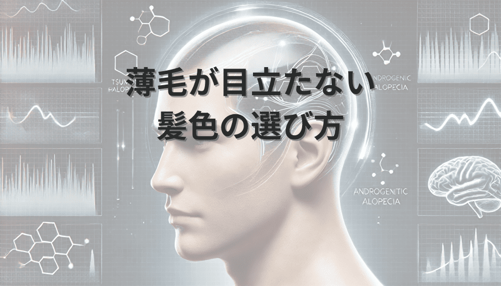 目立たない髪色の選び方|薄毛のカバー効果を考える