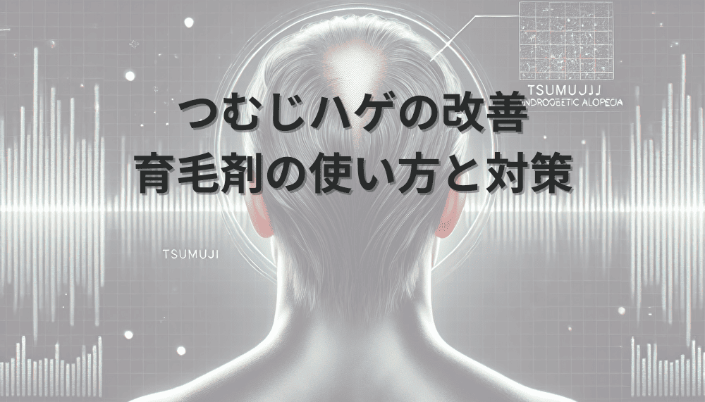 つむじハゲの改善に向けた育毛剤の使い方と対策