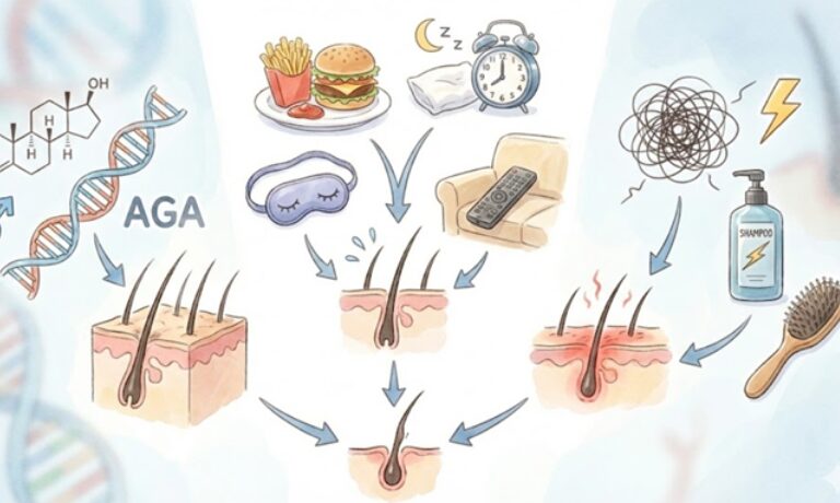薄毛が進行する3つの主な原因