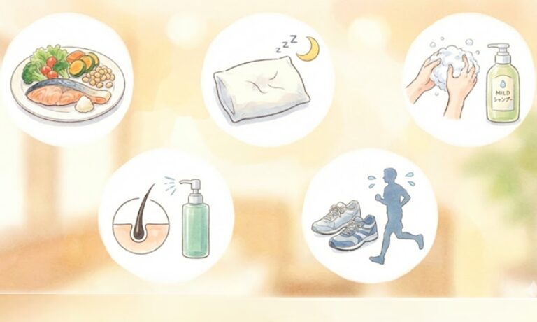 今日から実践できる薄毛進行の対策5選