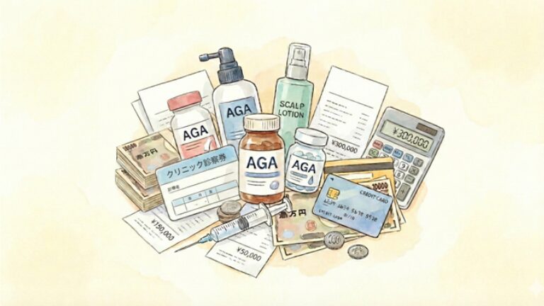 AGA治療の年間費用の目安