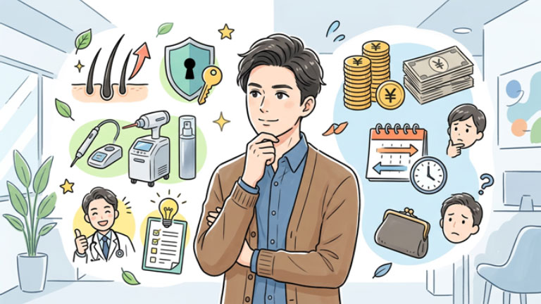 自由診療でのAGA治療のメリットとデメリット
