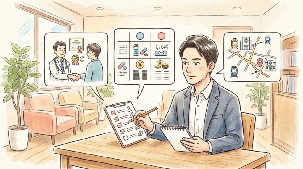 クリニック選びで確認すべきポイント