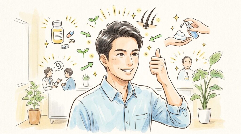 AGA治療法の種類と効果